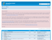 Tablet Screenshot of forums.geocachingireland.com